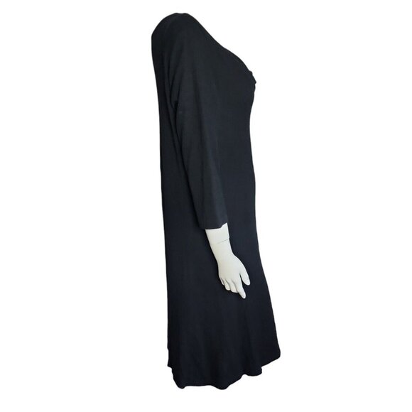 Royal Robbins Dress Womens Size L Large Solid All Black Pullover Long Sleeve - Picture 4 of 7